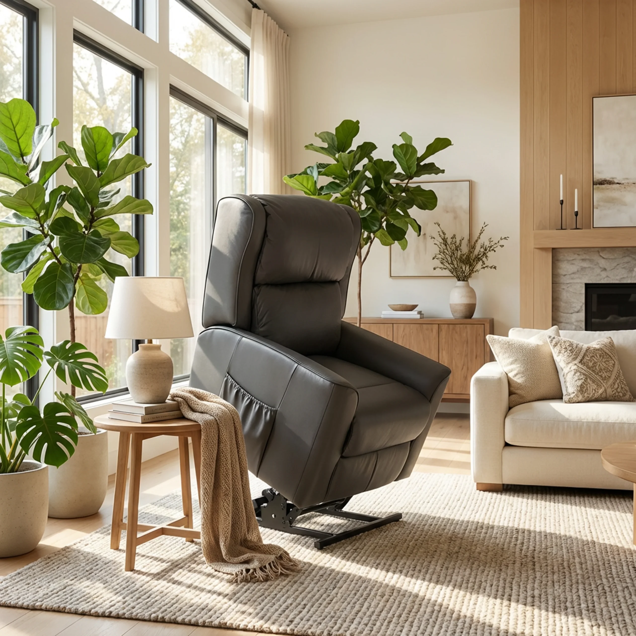 Baltimore Lift Chair - Leather - Image 5