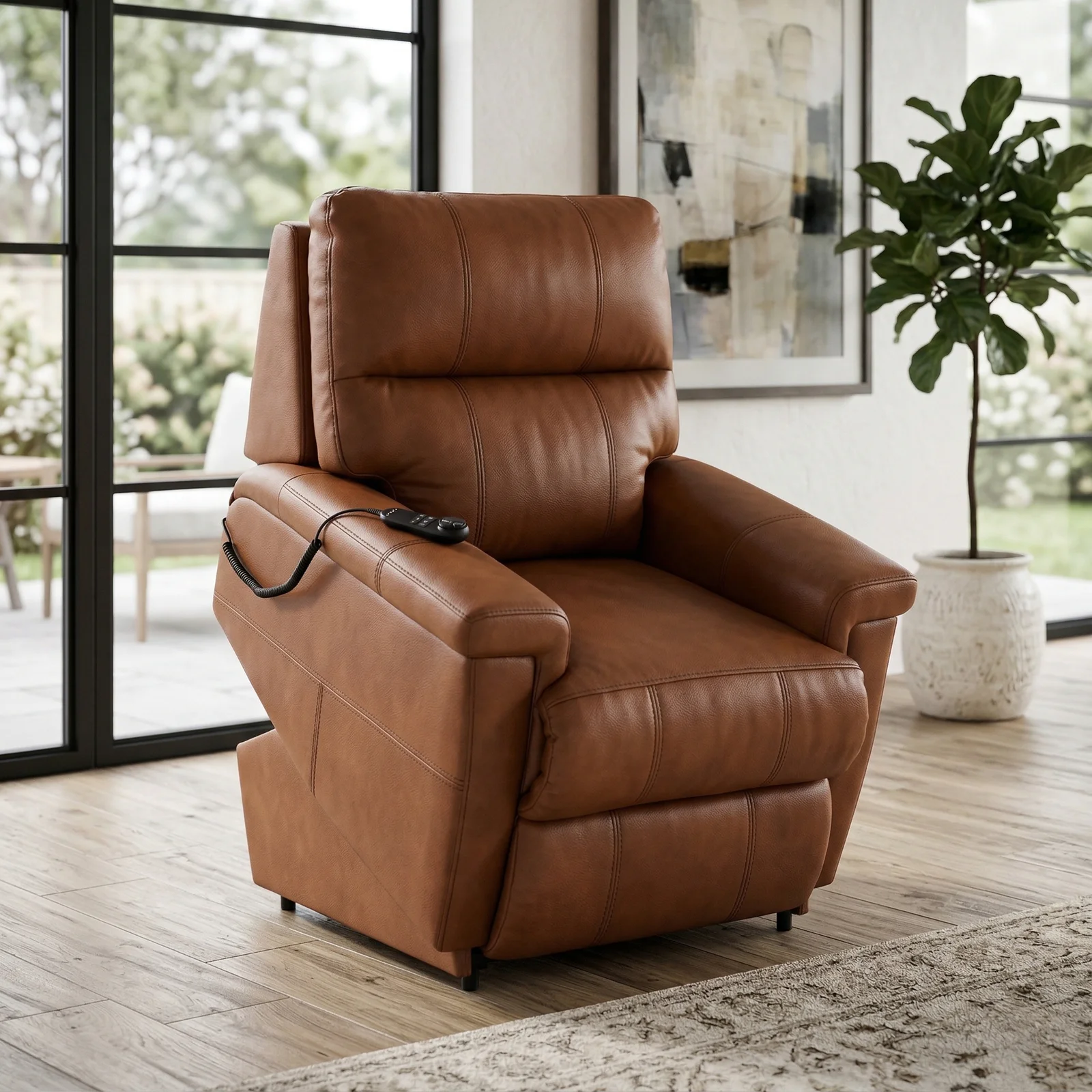 Ethan Power Leather Lift Chair