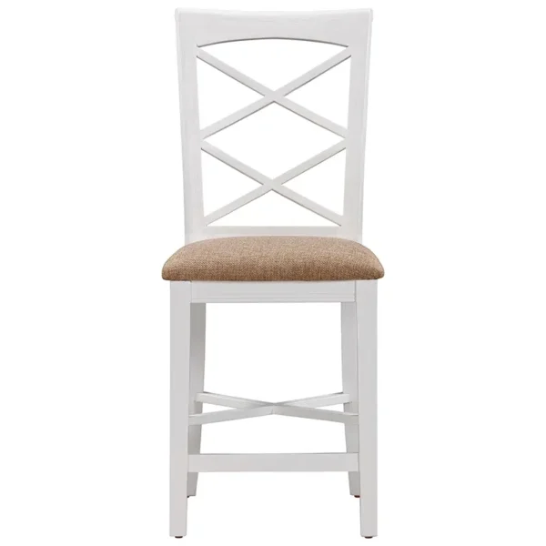 High Chair, Bar Chair, Paddington range, acacia timber, greywash finish, brushed white frame, versatile seating, elegant design, ergonomic comfort, durable construction.