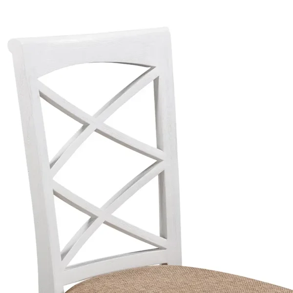 High Chair, Bar Chair, Paddington range, acacia timber, greywash finish, brushed white frame, versatile seating, elegant design, ergonomic comfort, durable construction.