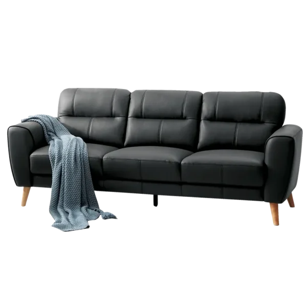 Sonora 3 seater Leather Sofa lounge