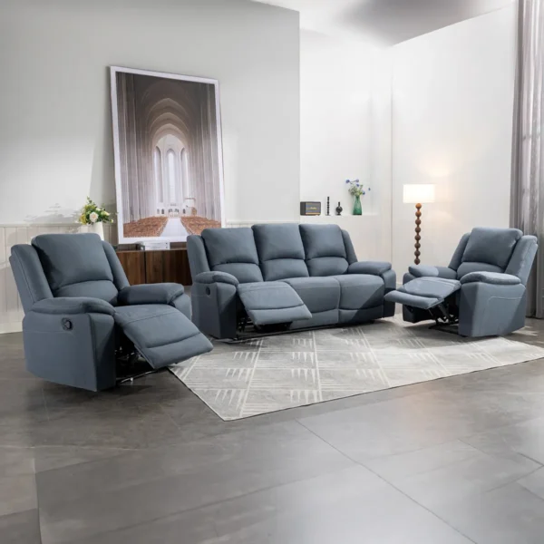 Commander 3 Seater Recliner in Global fabric.