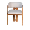 Fremantle Dining Chair in Marri timber with cushioned seat.