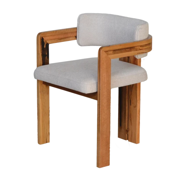 Fremantle Dining Chair in Marri timber with cushioned seat.