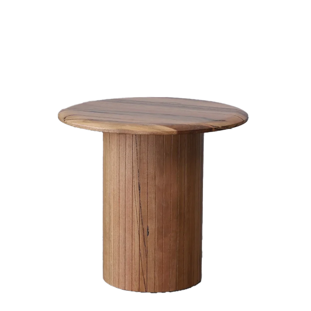 Fremantle End Table in Marri timber.
