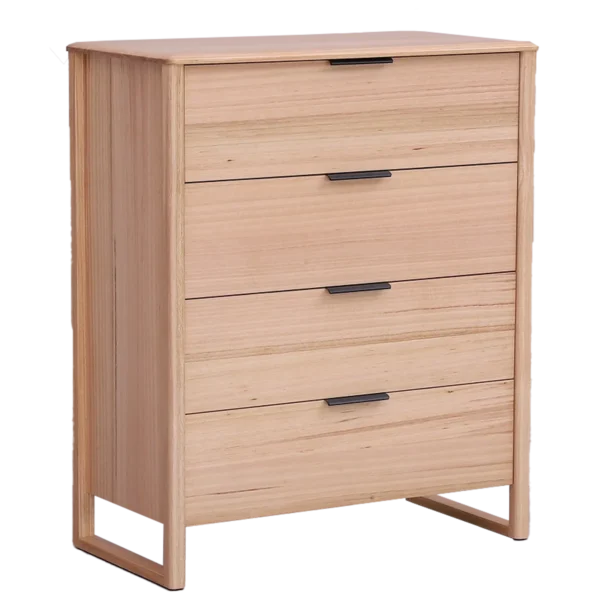 Tallboy with four drawers in modern finish