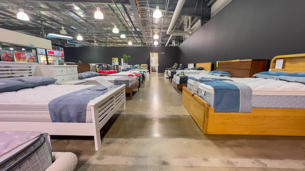 Modern furniture display at Furniture Court Cairns DFO Westcourt