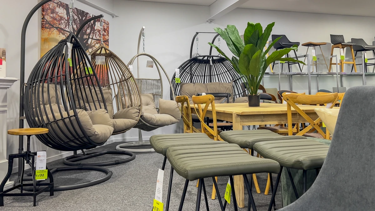 Furniture showroom at V.I.P. Furniture and Bedding Smithfield Cairns