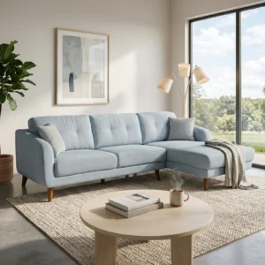 Darlinghurst Sofa Chaise- Right Hand Facing-(Sky Colour)