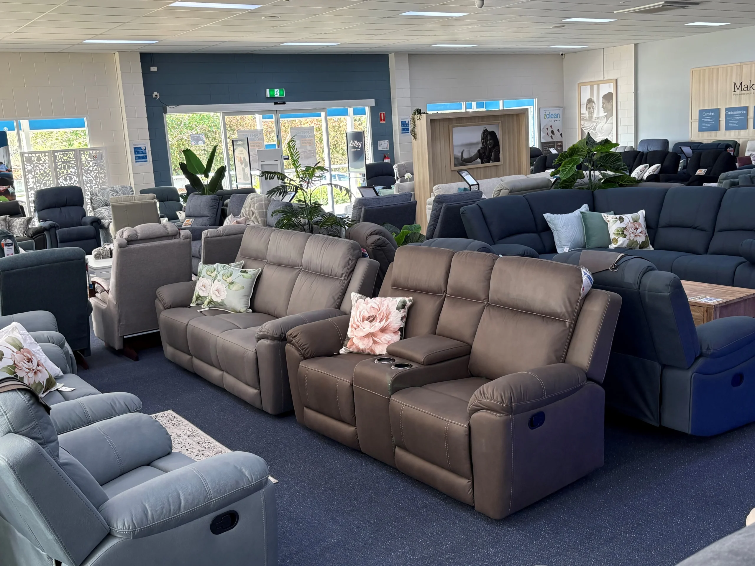 Shop floor display at Davies Furniture Court Gympie