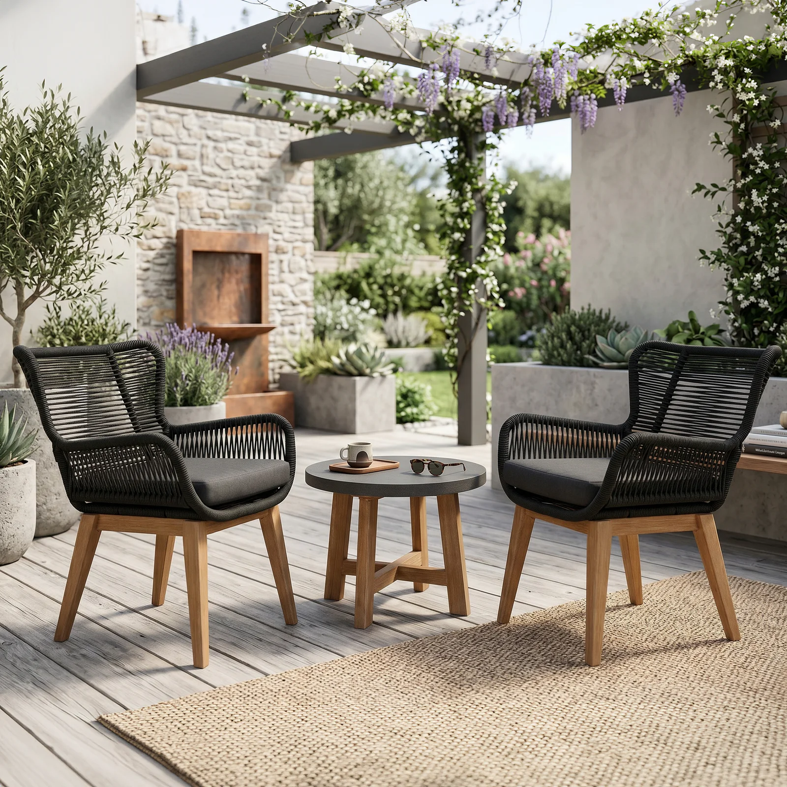 Marrakesh Outdoor 3 Piece Chat Set - Image 2