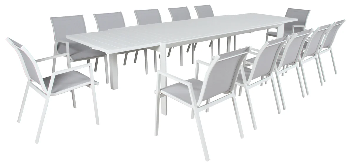 Icaria 13 Piece Extension Outdoor Dining Setting - Image 4