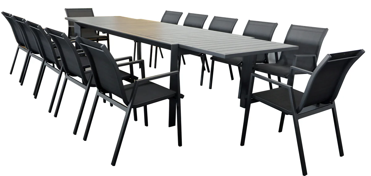 Icaria 13 Piece Extension Outdoor Dining Setting - Image 3