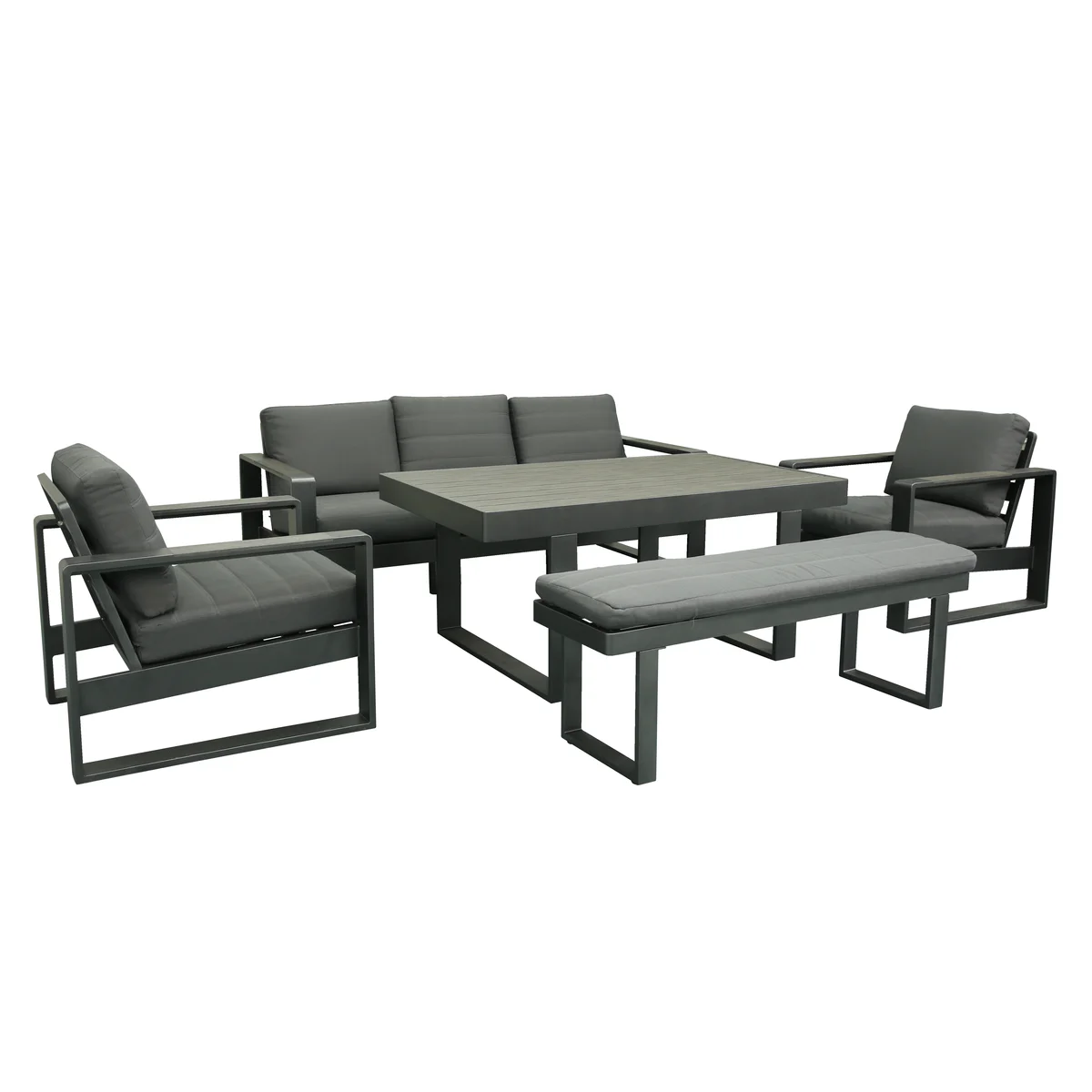 Maderia 5 Piece Outdoor Lounge and Dining Setting - Image 7